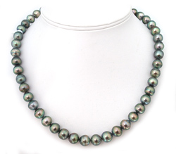 Semi Round Tahitian Pearl Necklace