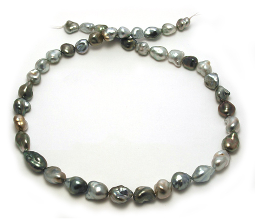 Multi Colour Tahitian Keshi Pearl Necklace