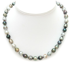 Multi Color Tahitian Pearl Necklace