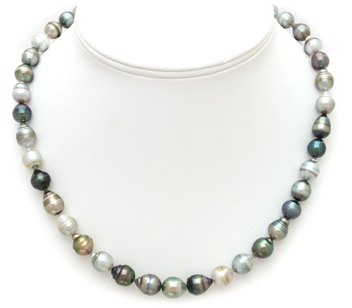 Multi Colour Tahitian Pearl Necklace