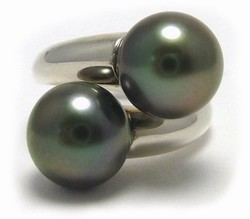 Tahitian Pearl Bypass  Ring