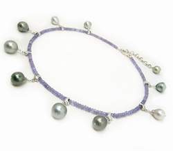 South Sea Pearl Bracelet with sapphires