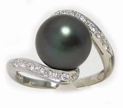 Tahitian Black Pearl Ring