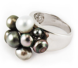 Tahitian Keshi Pearl Ring