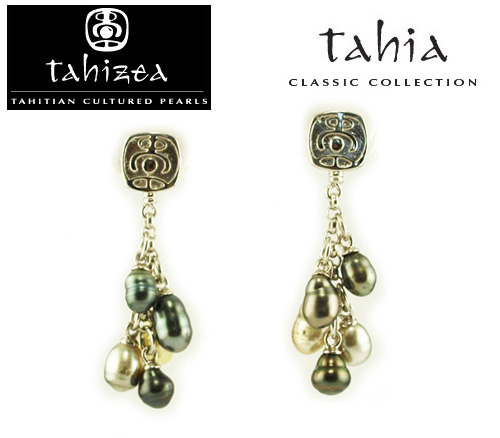 Tahitian Pearl Rings in Sterling Silver