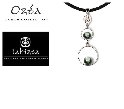 Tahizea Tahitian Pearl Necklace in Sterling Silver