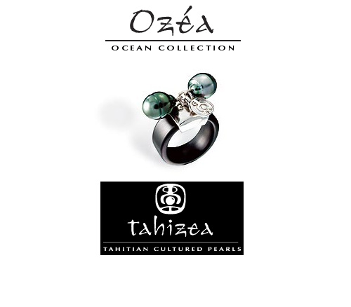 Tahitian Pearl Rings in Sterling Silver