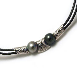 Tahizea Tahitian pearl unisex necklace hiro'a