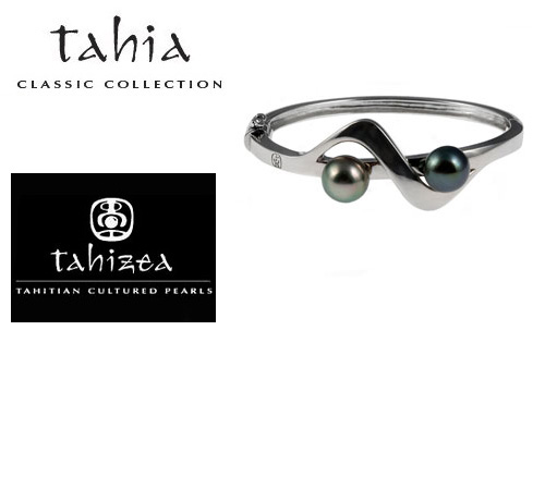 Tahitian Pearl Bangle Bracelet 