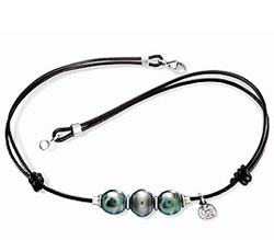 Tahizea Tahitian pearl necklace trio