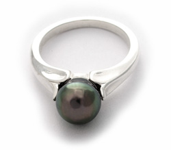 Tahitian Black Pearl Ring