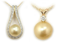 Golden  Pearl Pendant