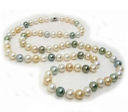 Multicolor South Sea Pearl Necklace Rope