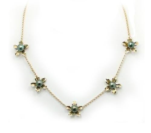 Tincup Tahitian Pearl Necklace