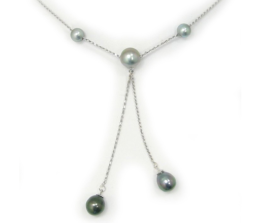 Tincup Tahitian Pearl Necklace