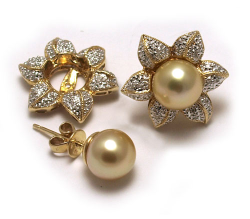 Pearl Duo Ear Jackets - Silver - Jewels & Aces