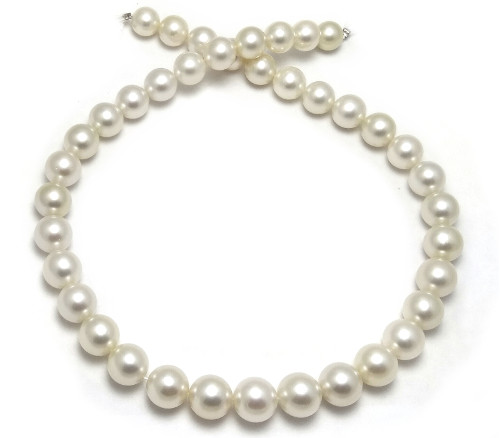 Sale South Sea Pearl Necklace with Round Creamy Pearls