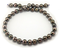 Eggplant Purple Tahitian Pearl Necklace