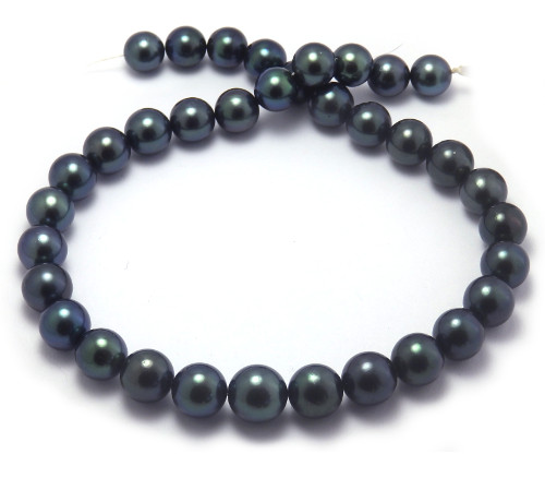 Blue-Green Tahitian Pearl Necklace
