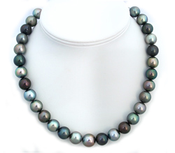 Jewel Tone Tahitian Pearl Necklace