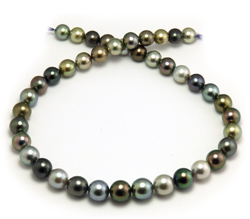 Multi Color Tahitian Pearl Necklace