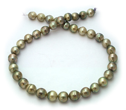 Pistachio Tahitian Pearl Necklace